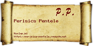 Perisics Pentele névjegykártya